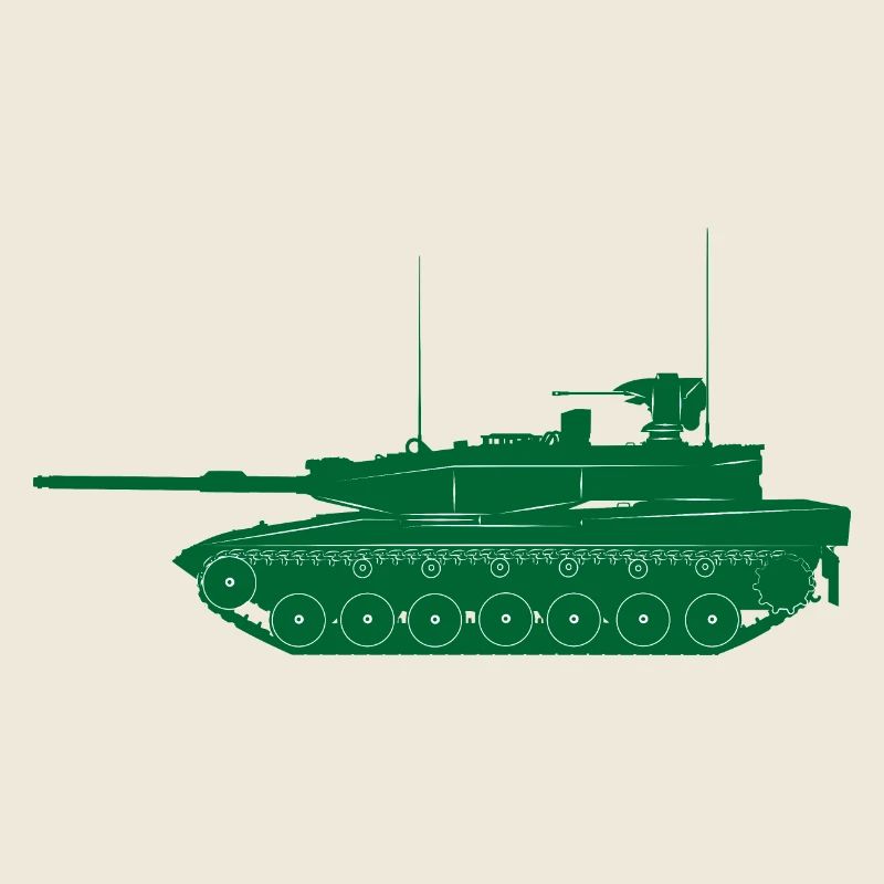 Char militaire vert