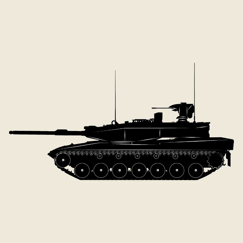 Char militaire MBT noir