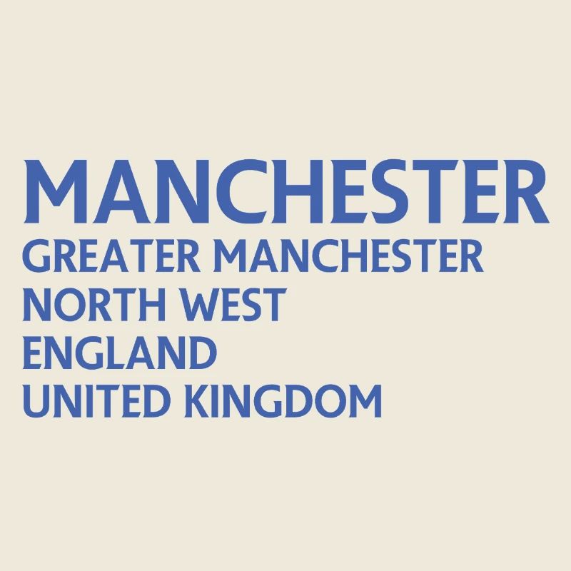 Manchester – England Lyric Design
