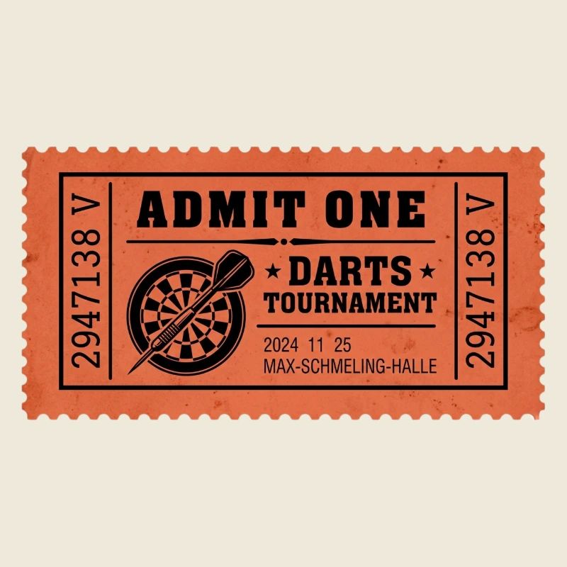 Darts Turnier Ticket 2024