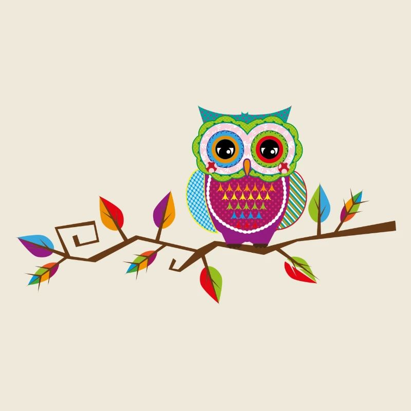Owl sitting on a branch