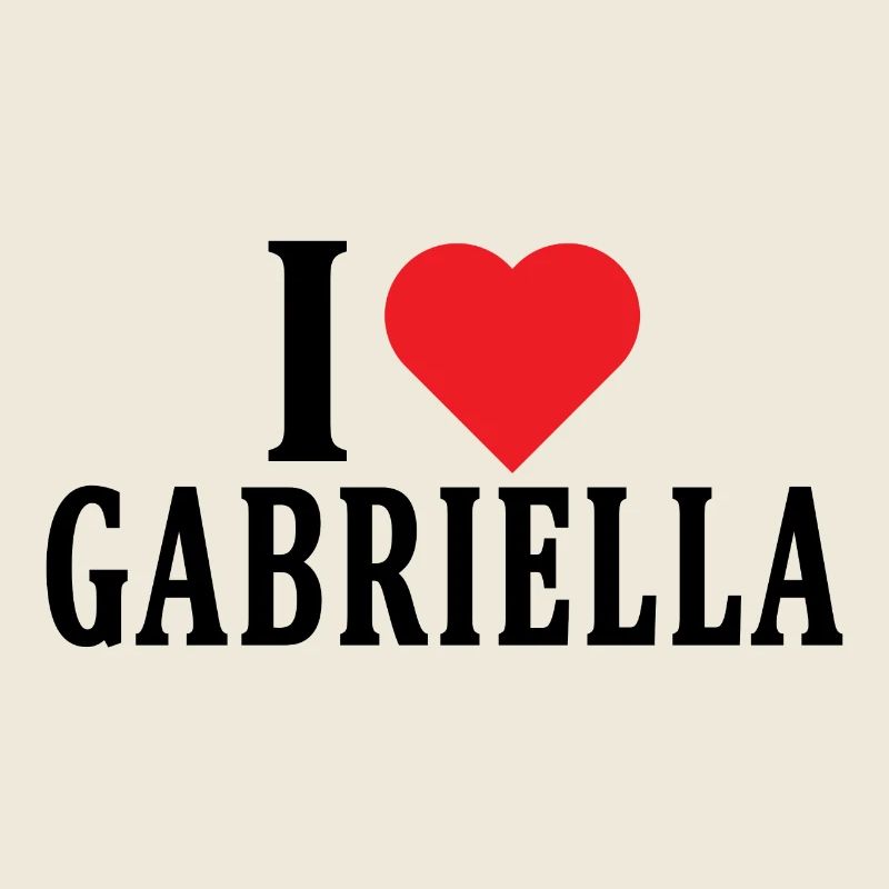 J’adore l’idée cadeau t-shirt Gabriella