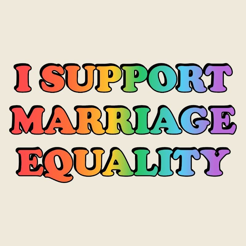 Support Marriage Equality Rainbow Colours