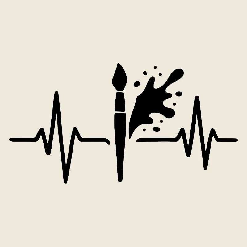 Farbroller Heartbeat Line DIY Farbdesign
