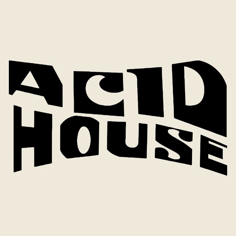Conception de logo de musique Acid House