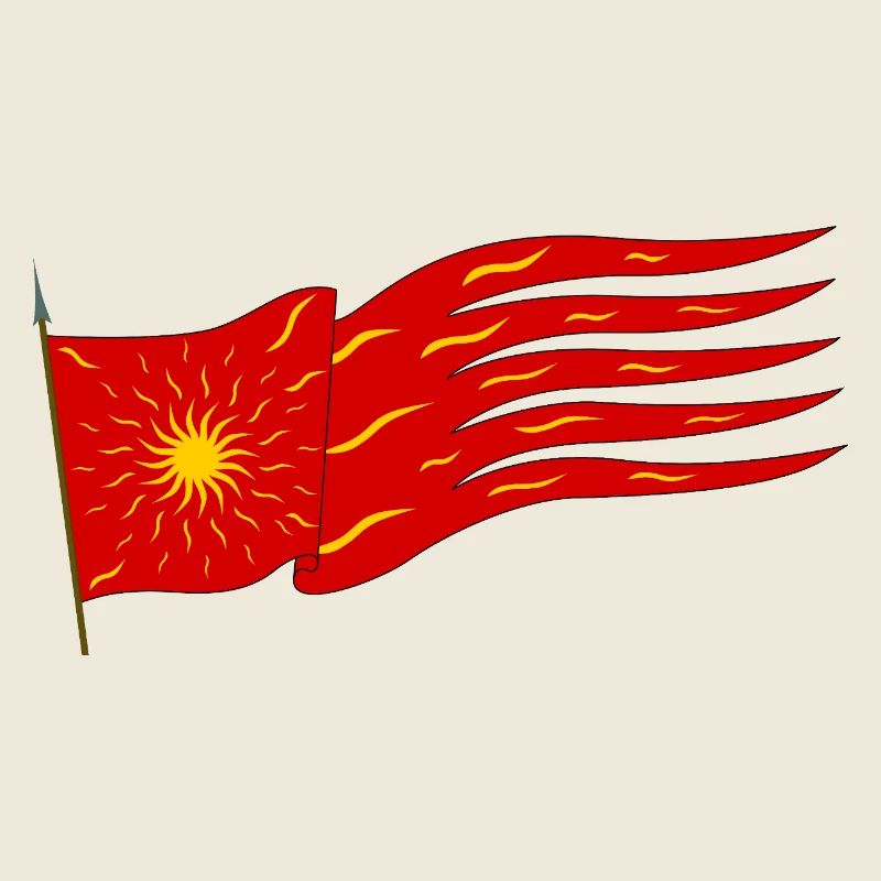 Drapeau rouge Oriflamme