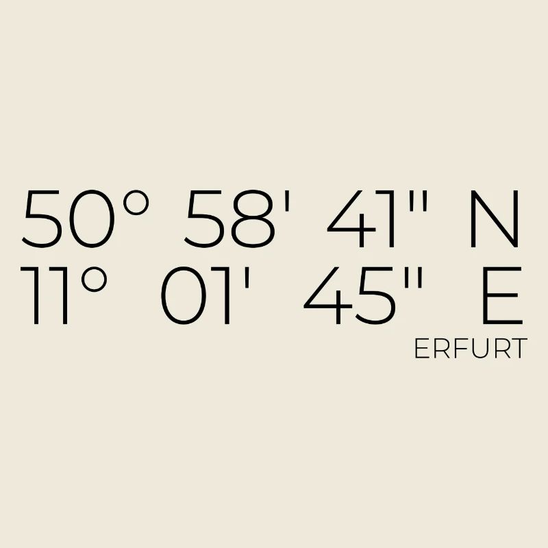Coordinates Erfurt