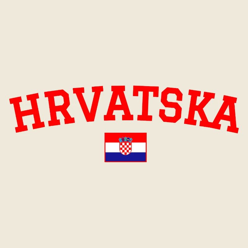 Drapeau Croatie Rouge