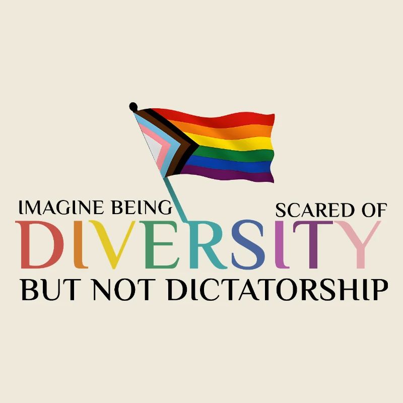 Colorful Pride Flag Diversity Motif