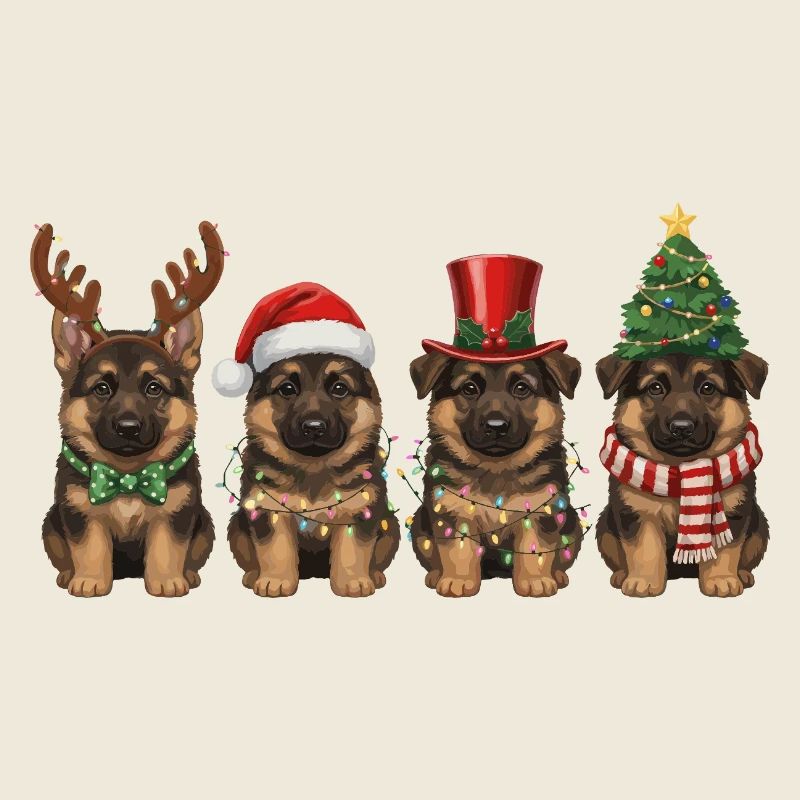 Getigerte Katze Vintage Weihnachtsbeleuchtung