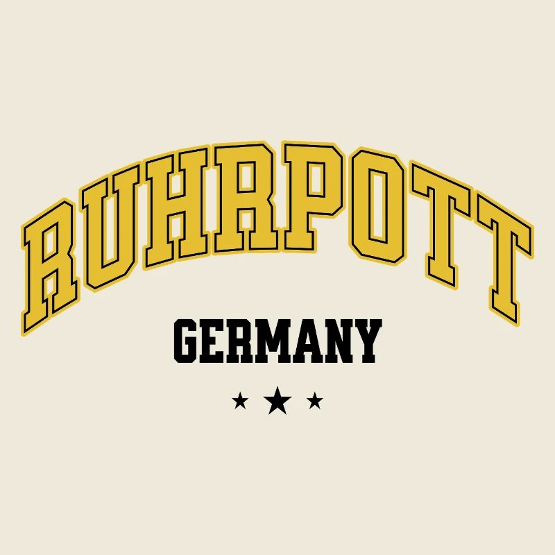 Ruhrpott Germany Lettering Ruhrgebiet Heimat