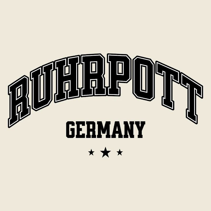 Ruhpott Heimat Germany Lettering