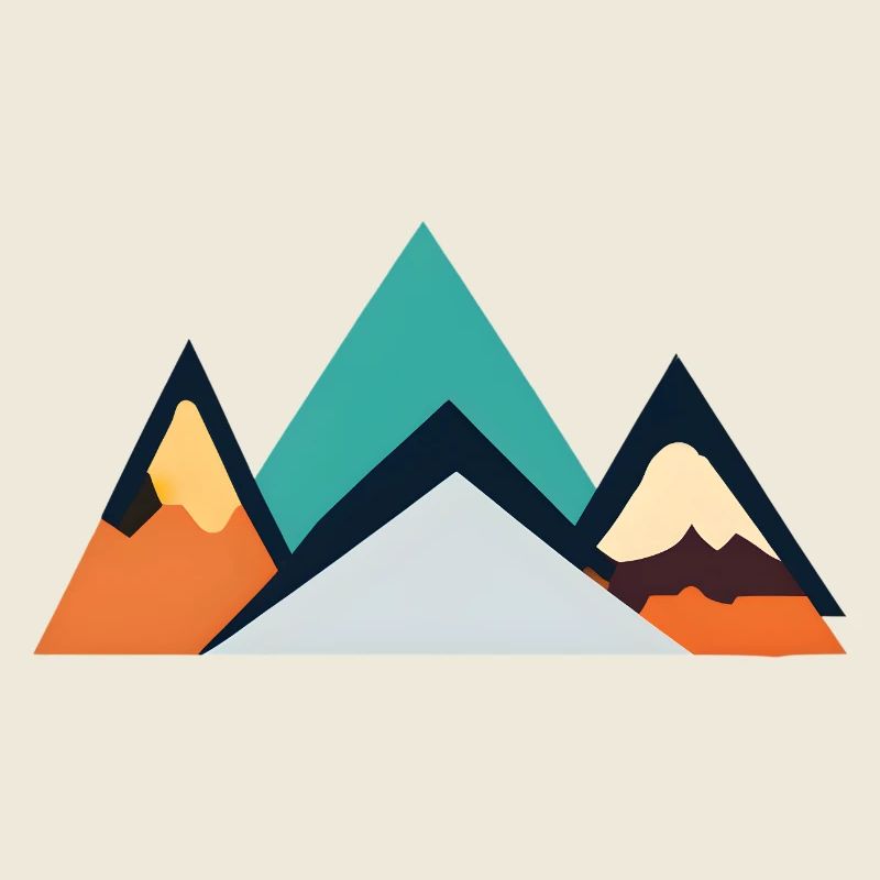Minimalist Mountain Emblem | Mountains