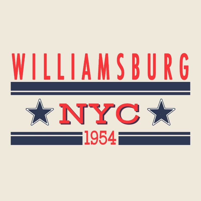Williamsburg NYC 1954 Retro