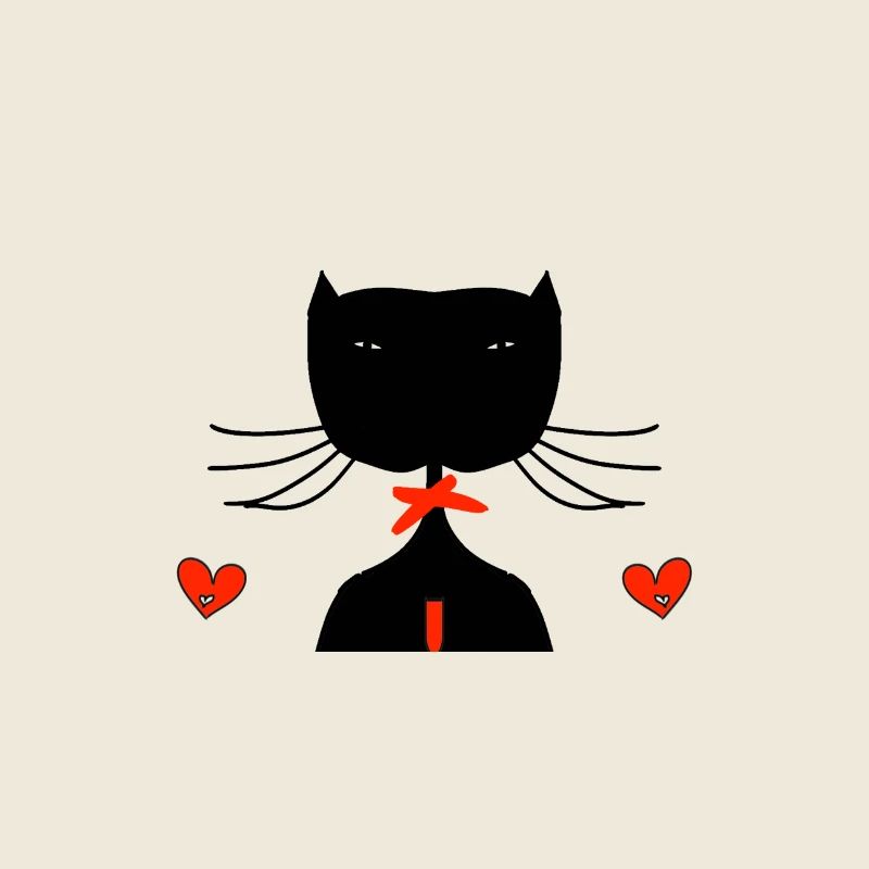 schwarze katze