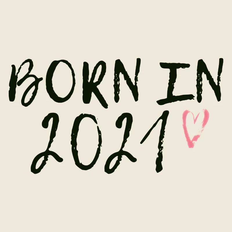 Born in 2021 pink heart