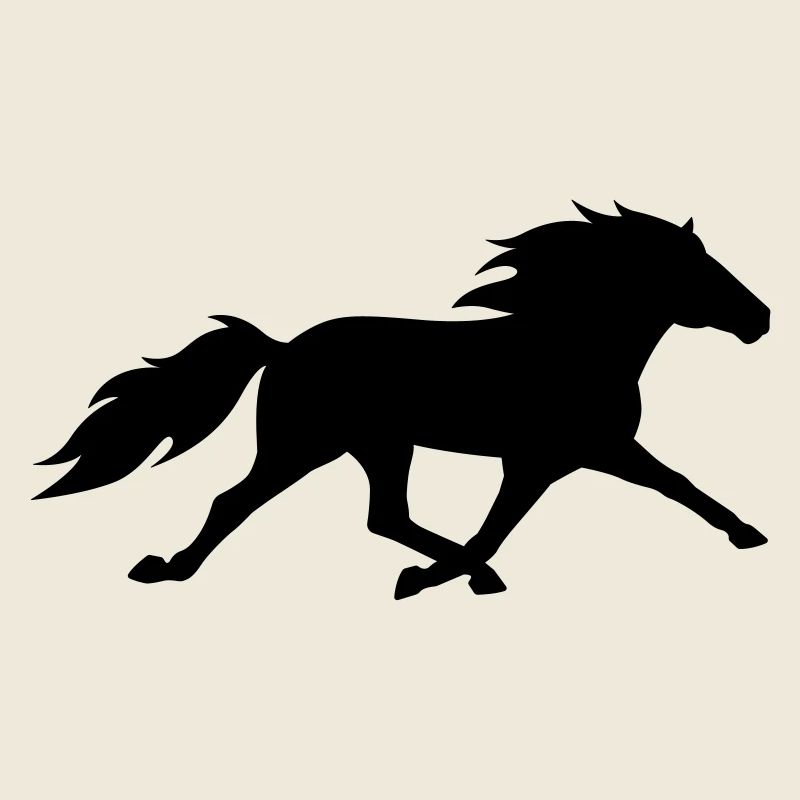 Cheval islandais dans le pass de course