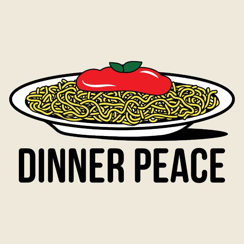 Pop Art spaghetti with tomato sauce 