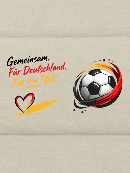 Gemeinsam Fußball Herzdesign