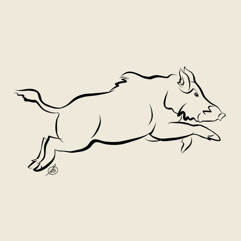 Boar in the jump