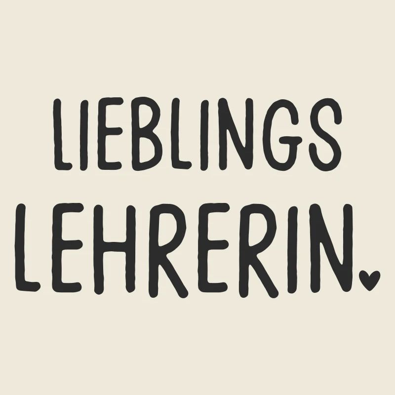 Lieblingslehrerin Lehrin mit Herz