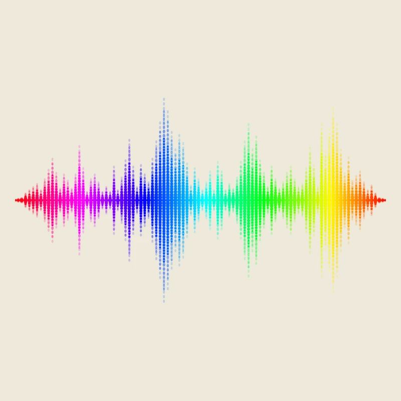 Ondes sonores arc-en-ciel