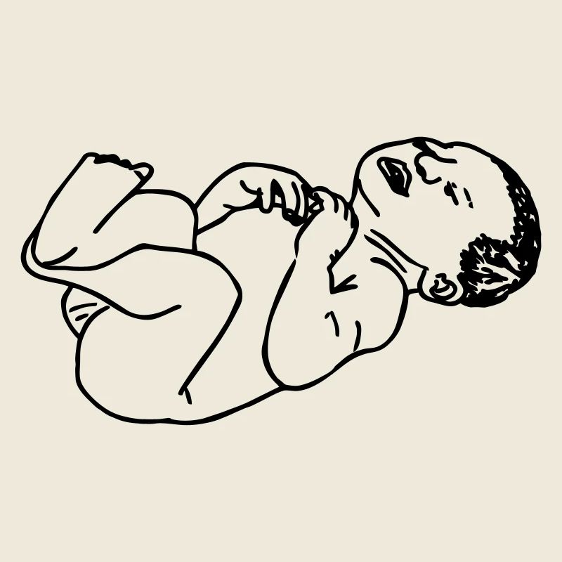 Illustration d’ombre transparente de bébé nouveau-né