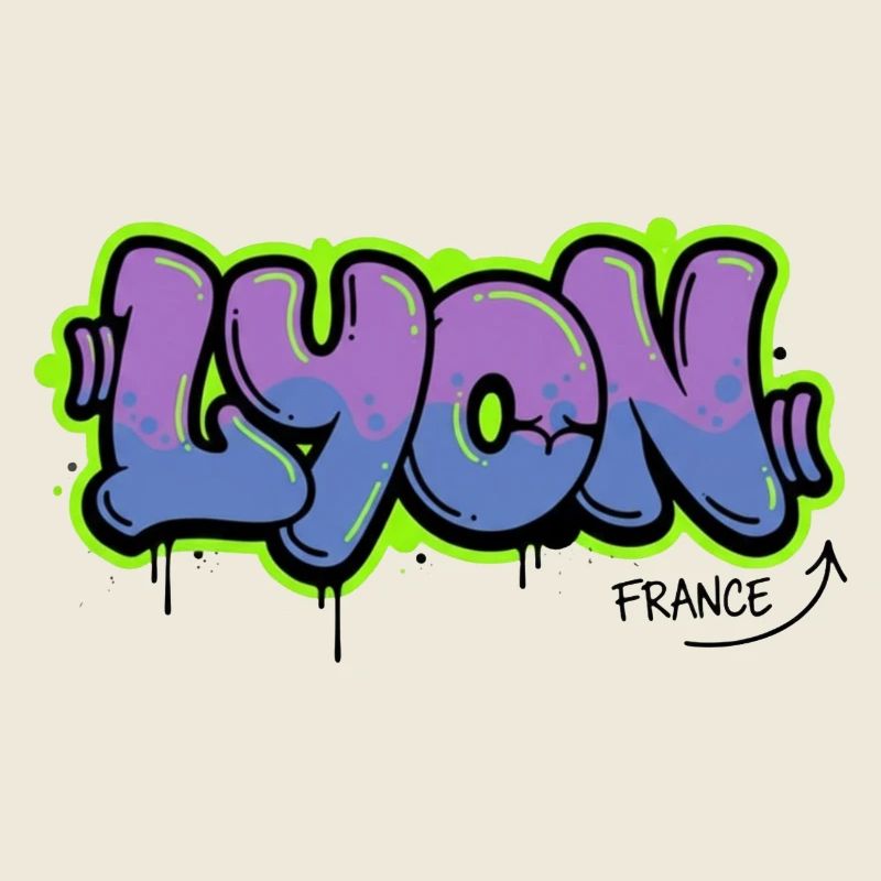 Lettrage graffiti Lyon