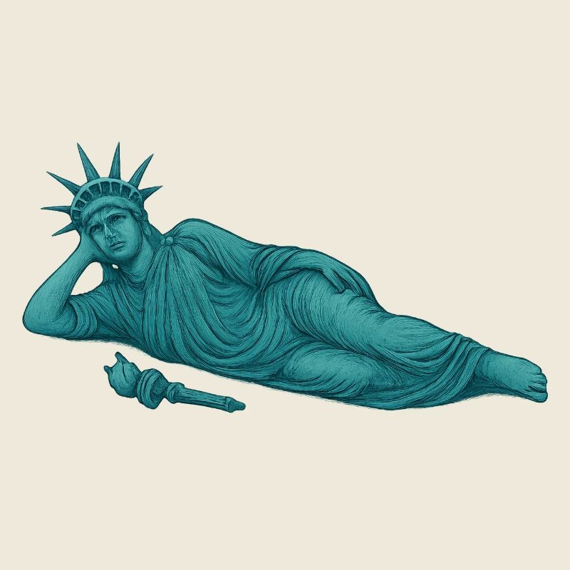 Statue de la Liberté inclinable – Chill Vintage Graphi