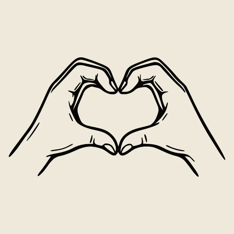 Herz Handzeichen – Love Symbol