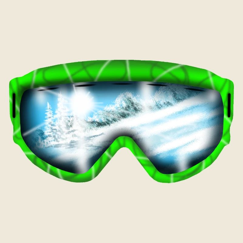 Gletscherblick Neon Goggle Design