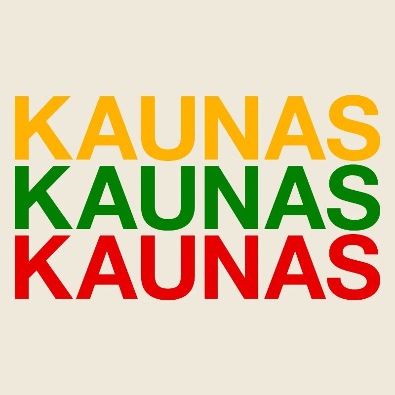 KAUNAS Lituanie Drapeau Litauen