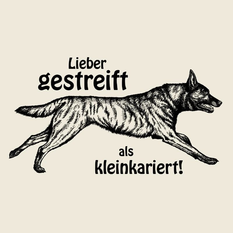 Lieber gestreift als kleinkariert - schwarz