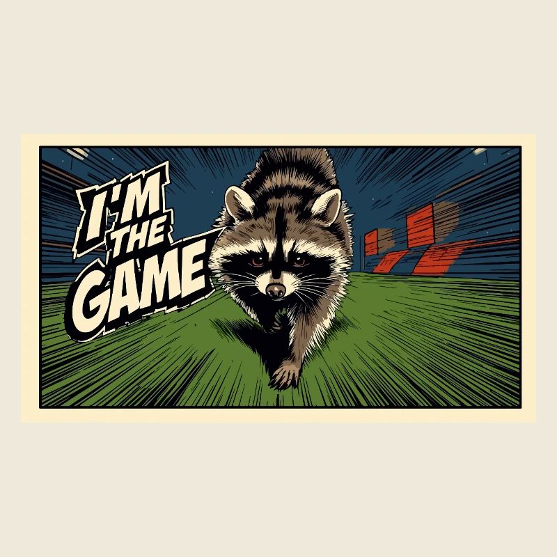 Ich bin das Game Waschbär