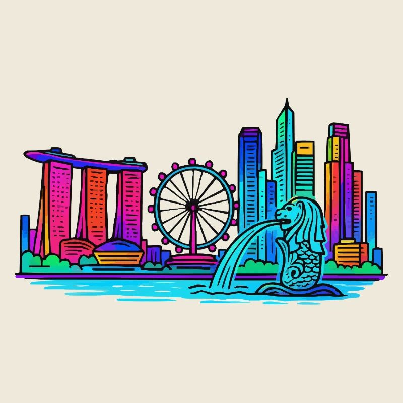 Skyline de Singapour