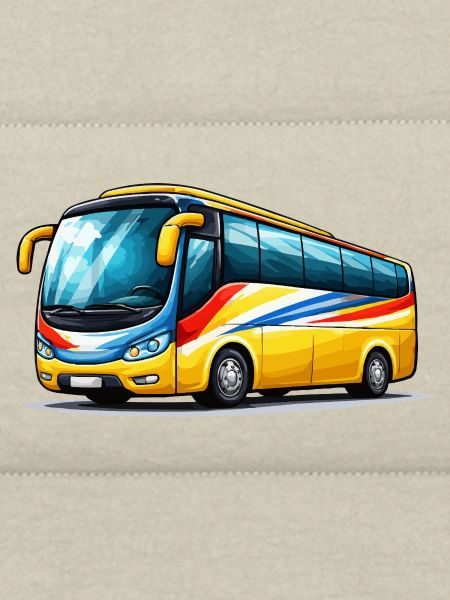 Reisebus Kunstdruck