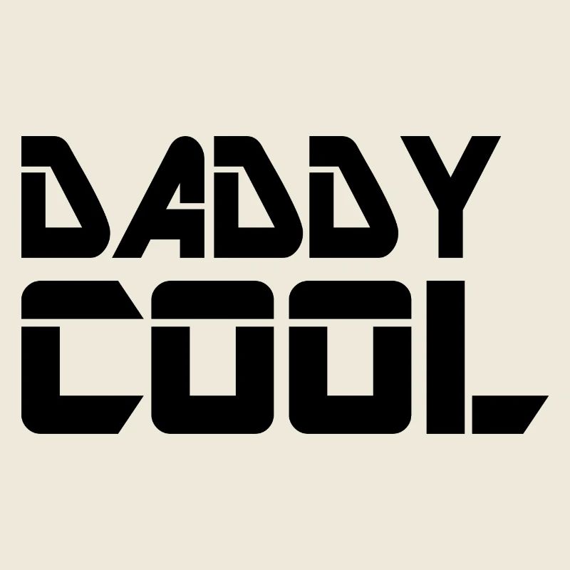 Dessin au trait géométrique Daddy Cool