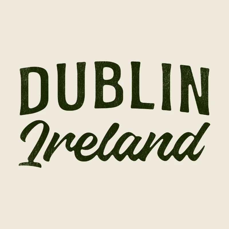 Dublin Irland Script Typografie