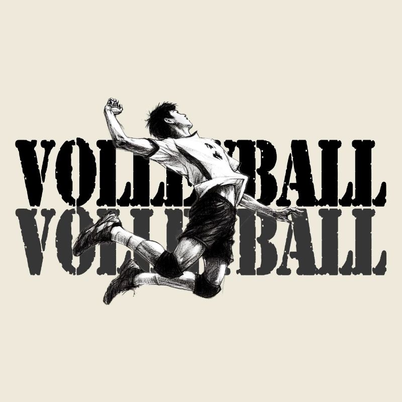 Joueur de volley-ball dynamique en action