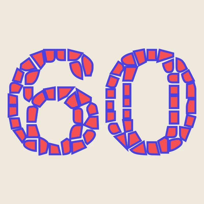 60. 60 ANS. 60e ANNIVERSAIRE. ANNIVERSAIRE 60 ANS.