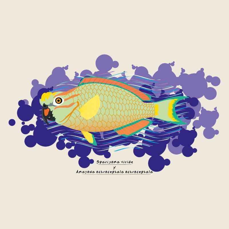 Poisson-perroquet / Hybride