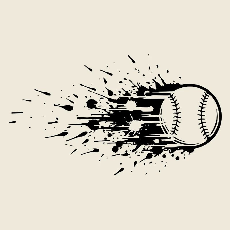 Energetic Baseball Player Baseball