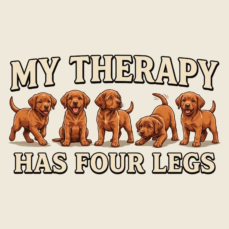 Fox Red Labrador Puppies, My Therapy Has Four Legs