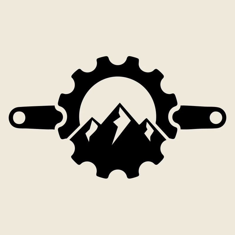Crank Mountain – Logo du plateau VTT