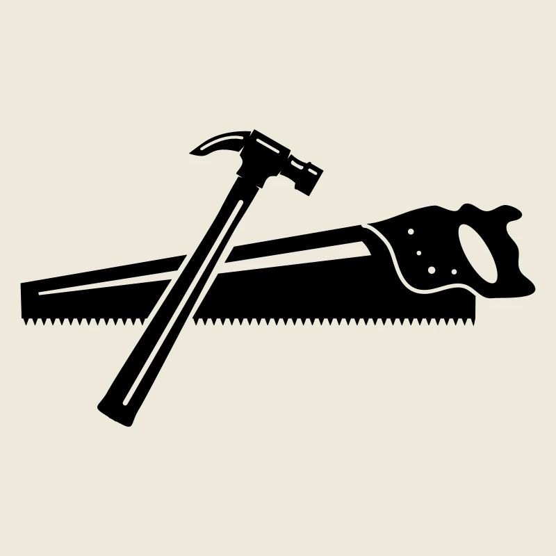 A hammer and a saw