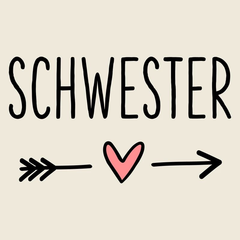 Schwester Herz Pfeil Liebe Freundin Geschenk