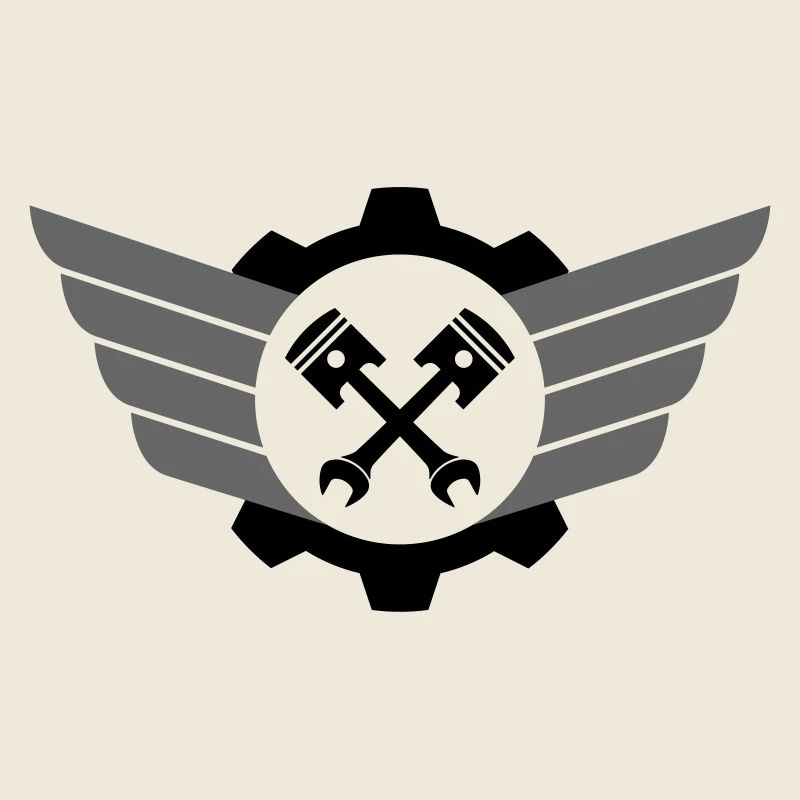 Clé de piston croisée avec engrenage et aile