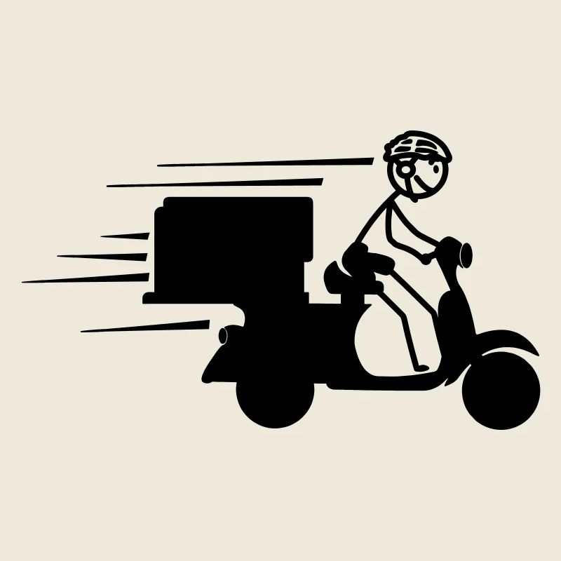 Scooter-Paket oder Piza-Bestellungen Lieferung