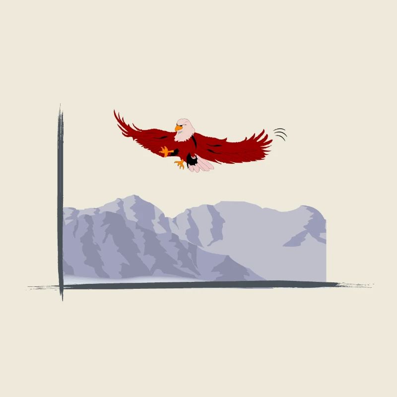 Eagles in the mountains