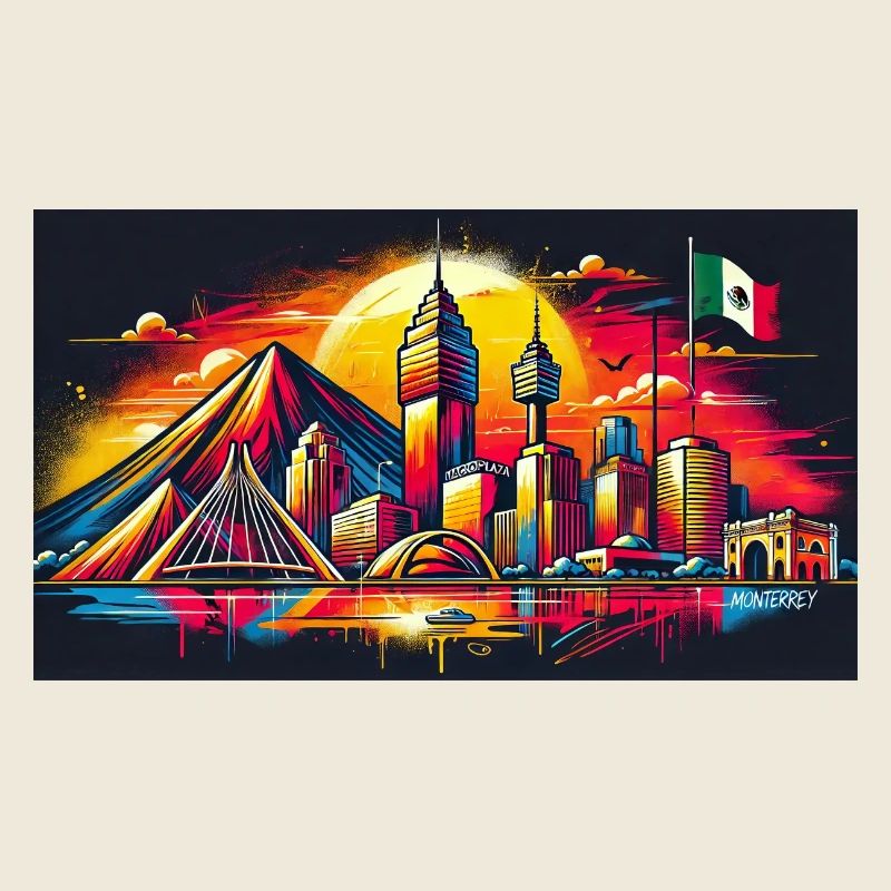Design artistique de Monterrey, Mexique
